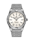 Breitling Chronomat 32mm White Dial on stainless steel strap - Facing