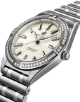 Breitling Chronomat 32mm White Dial on stainless steel strap - Three-Quarter View