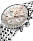 Breitling Navitimer B01 Chronograph 41mm Cream Dial on stainless steel strap - Three-Quarter View