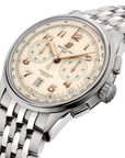 Breitling Premier B01 Chronograph 42mm Cream Dial on stainless steel strap - Three-Quarter View