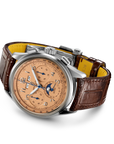 Breitling Premier B25 Datora 42mm Copper Dial on alligator leather strap - Closed Bracelet