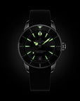 Breitling Superocean Heritage B31 Automatic 40mm Black Dial on rubber strap - Lume Shot