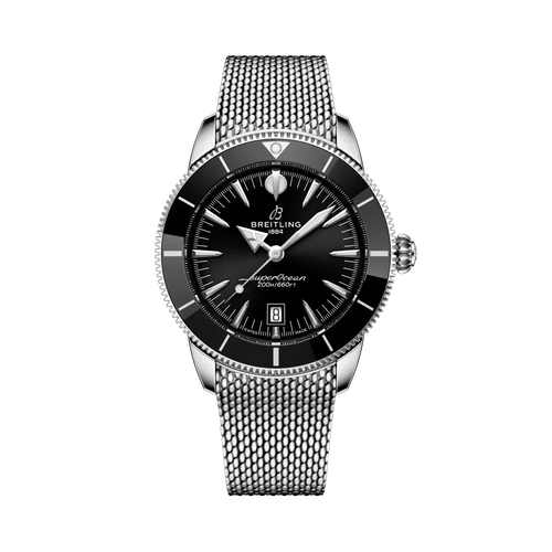 Breitling Superocean Heritage B31 Automatic 44mm Black Dial on stainless steel strap - Facing