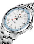 Breitling Top Time B31 38mm Cream Dial on stainless steel strap - Three-Quarter View