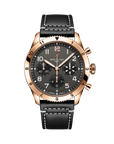 Breitling Classic Avi Chronograph 42 P-51 Mustang 42mm Black Dial on calfskin leather strap - Facing