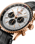 Breitling Navitimer B01 Chronograph 46mm Cream Dial on alligator leather strap - Three-Quarter View