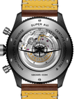 Breitling Super Avi B04 Chronograph Gmt 46 Tribute To Vought F4u Corsair 46mm Blue Dial on calfskin leather strap - Caseback