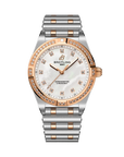 Breitling Chronomat 28mm Mother-Of-Pearl Dial on stainless steel & 18k red gold strap - Facing
