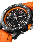 Breitling Endurance Pro 44mm Black Dial on rubber strap - Three-Quarter View