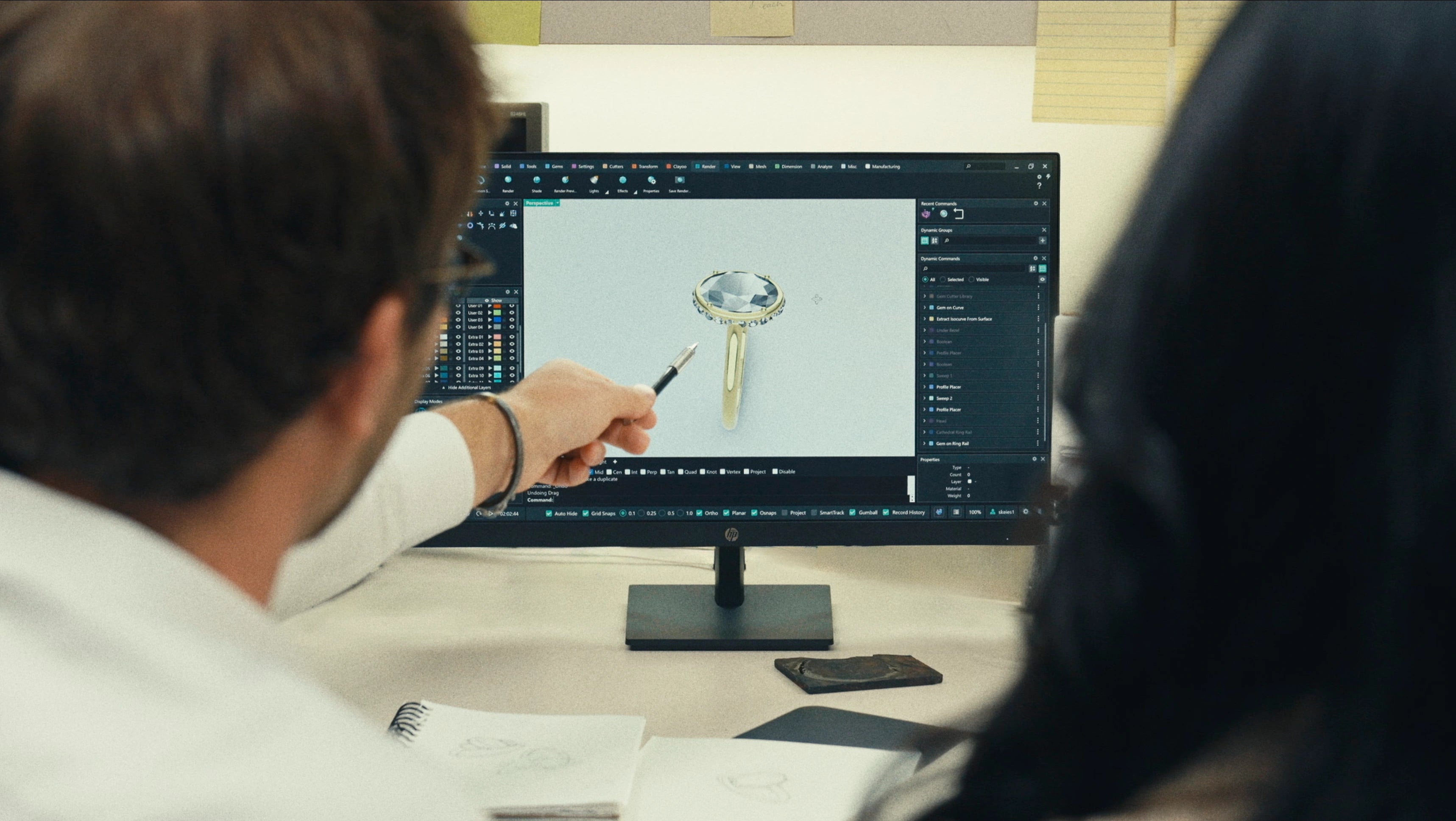 CAD modeling for custom ring design