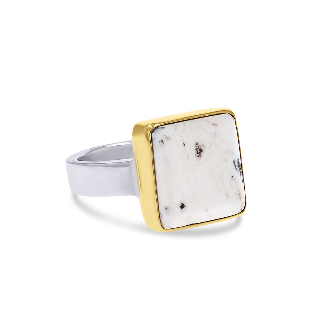 Arianna Nicolai White Buffalo Turquoise Sterling Silver Ring