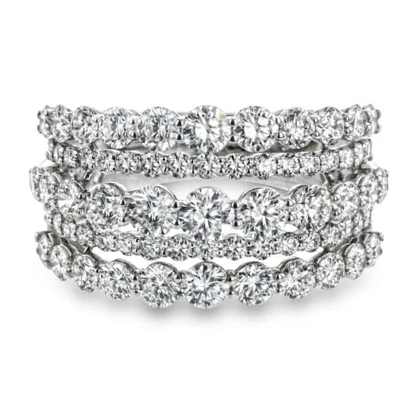 Simon G. LR2623 2.91 Carat Diamond Fashion Ring in 18K White Gold