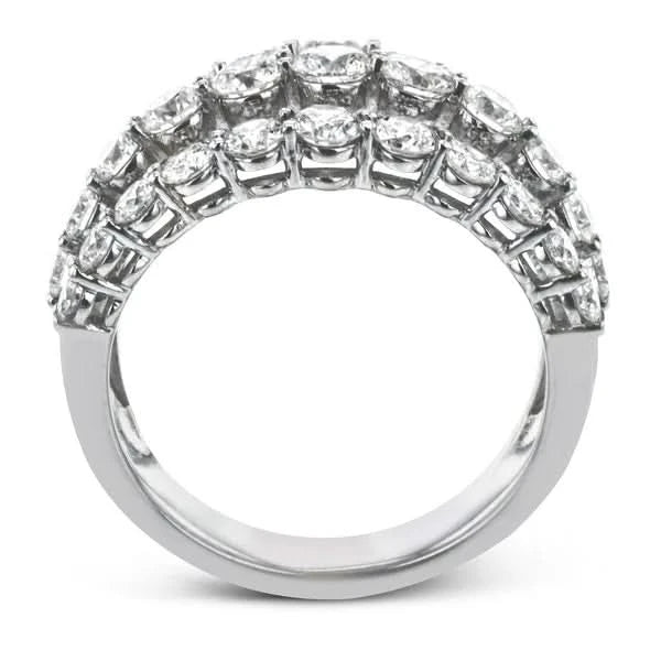 Simon G. LR2623 2.91 Carat Diamond Fashion Ring in 18K White Gold
