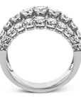 Simon G. LR2623 2.91 Carat Diamond Fashion Ring in 18K White Gold