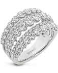 Simon G. LR2623 2.91 Carat Diamond Fashion Ring in 18K White Gold