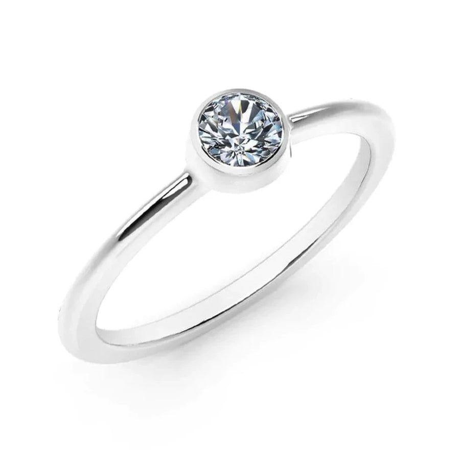 De Beers Forevermark Bezel-Set Diamond Ring - Skeie's Jewelers