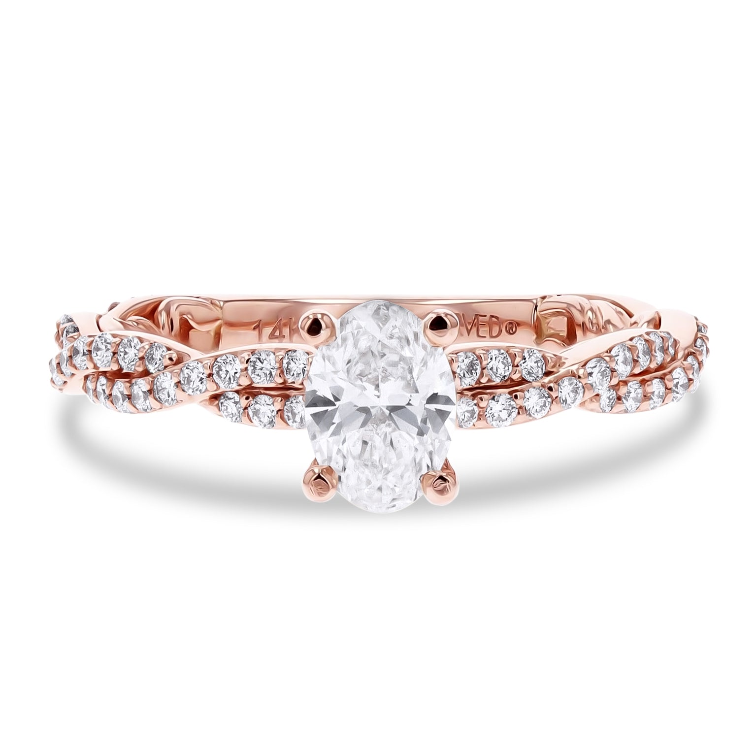 Diamond Accented Twist Engagement Ring - Skeie's Jewelers