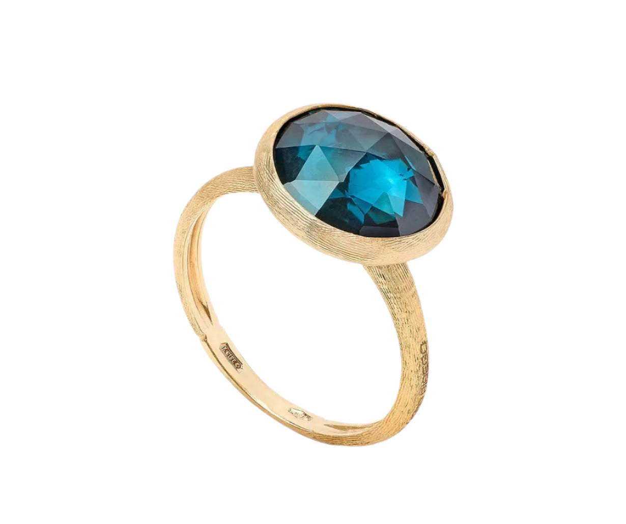 Marco Bicego Jaipur London Blue Topaz Ring - Skeie's Jewelers