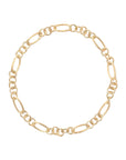Marco Bicego Yellow Gold Engraved & Polished Link Necklace - Skeie's Jewelers