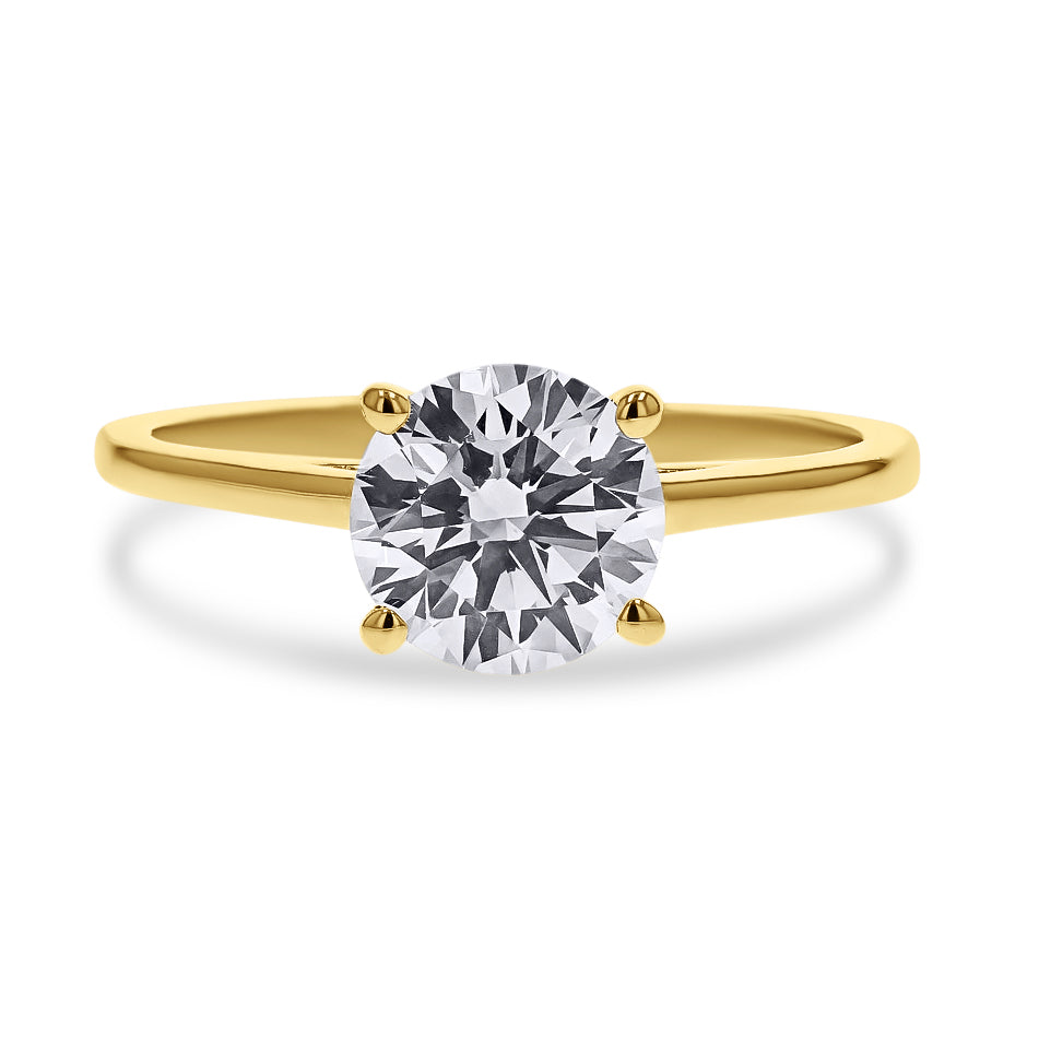 Lab-Grown Round Diamond 4-Prong Solitaire - Skeie's Jewelers