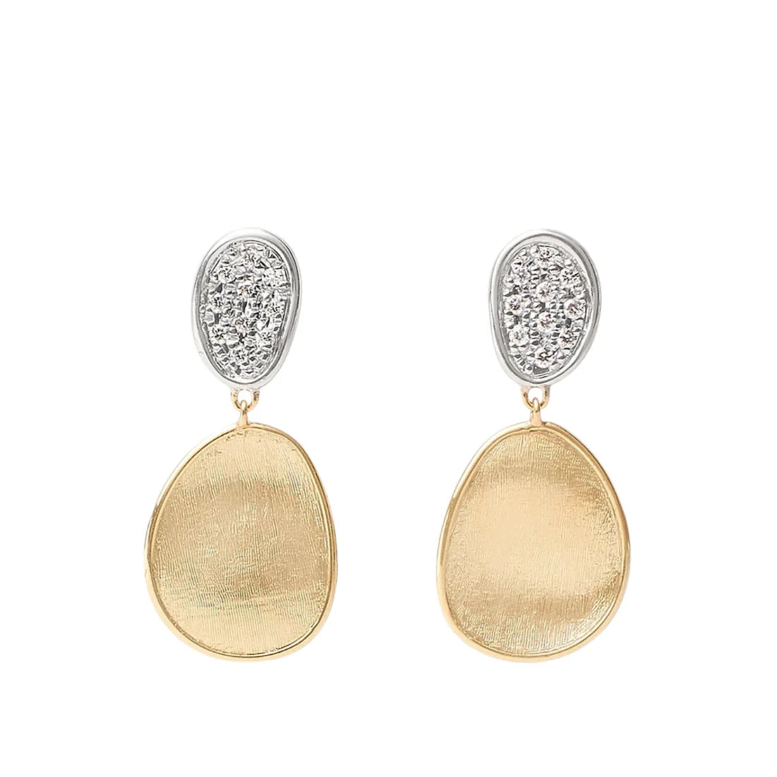 Marco Bicego® 'Lunaria' Diamond Pave Earrings - Skeie's Jewelers