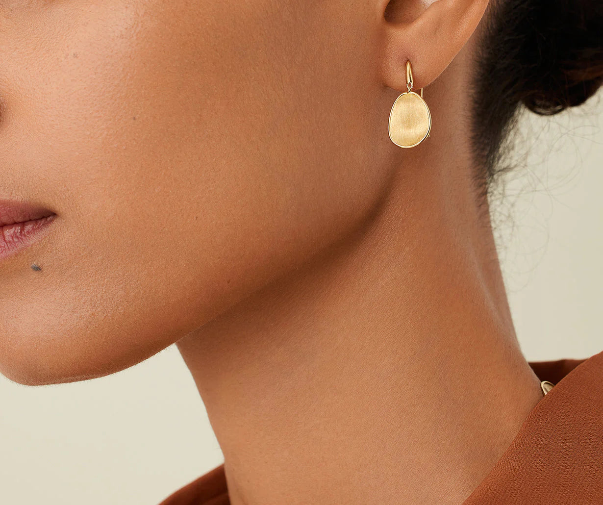 Marco Bicego® 'Lunaria' Yellow Gold Petite Drop Earrings - Skeie's Jewelers