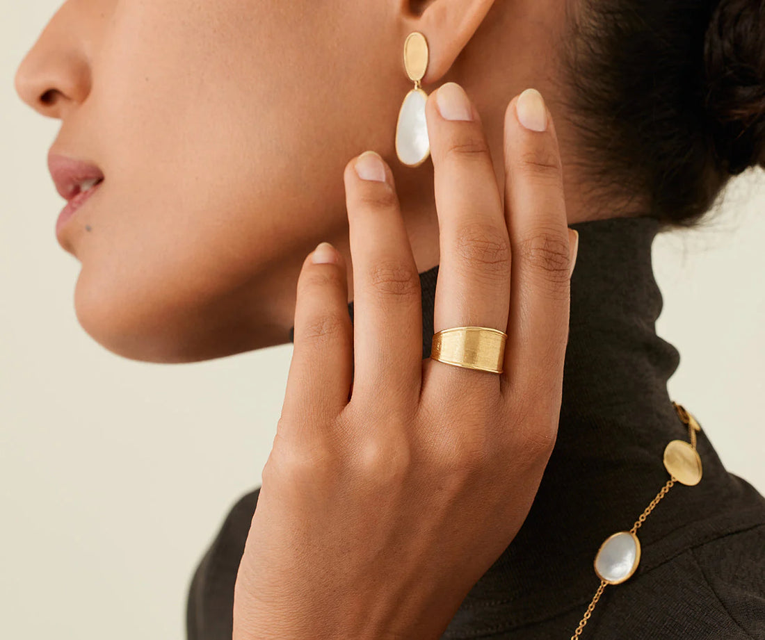 Marco Bicego® 'Lunaria' 18K Yellow Gold Ring