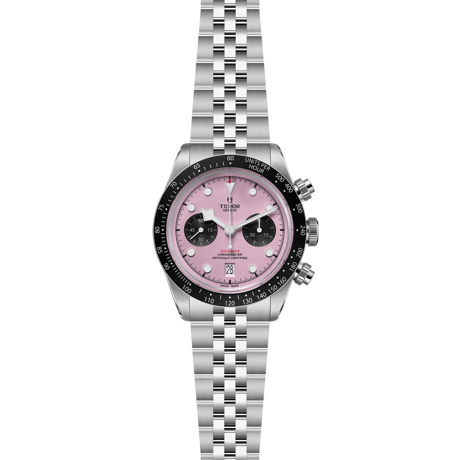 Tudor Black Bay Chrono Pink Dial -  M79360N-0019 - Skeie's Jewelers