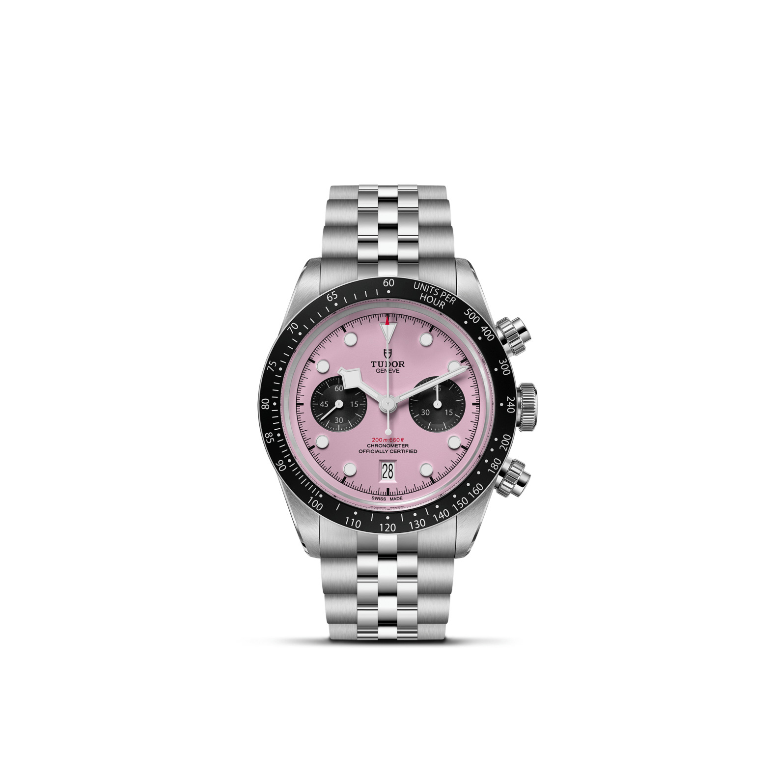 Tudor Black Bay Chrono Pink Dial -  M79360N-0019 - Skeie's Jewelers