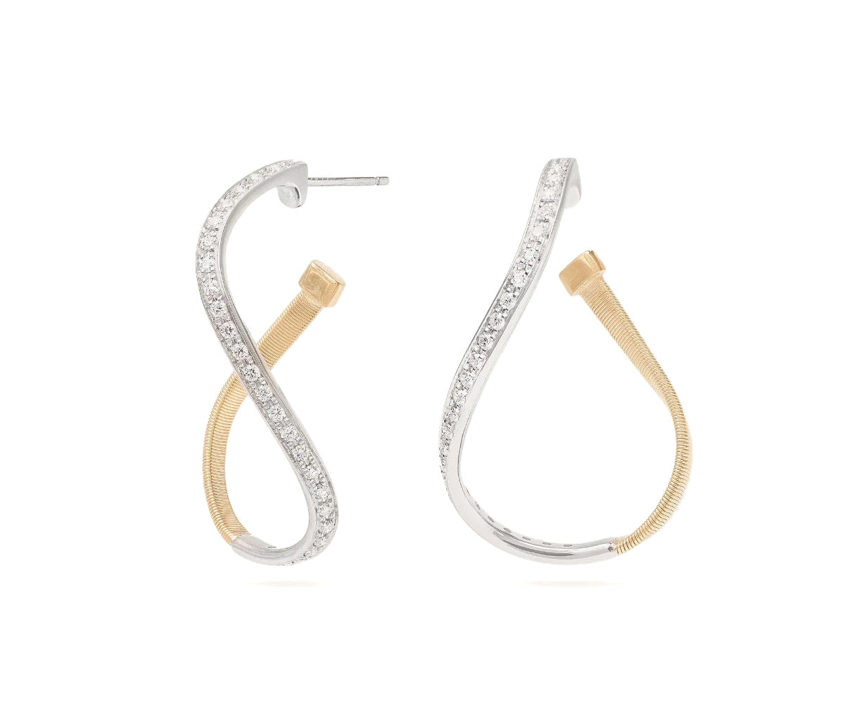 Marco Bicego® 'Marrakech' Diamond Infinity Hoops - Skeie's Jewelers