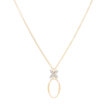 Marco Bicego® 'Marrakech' 18K Diamond Flower Pendant Necklace