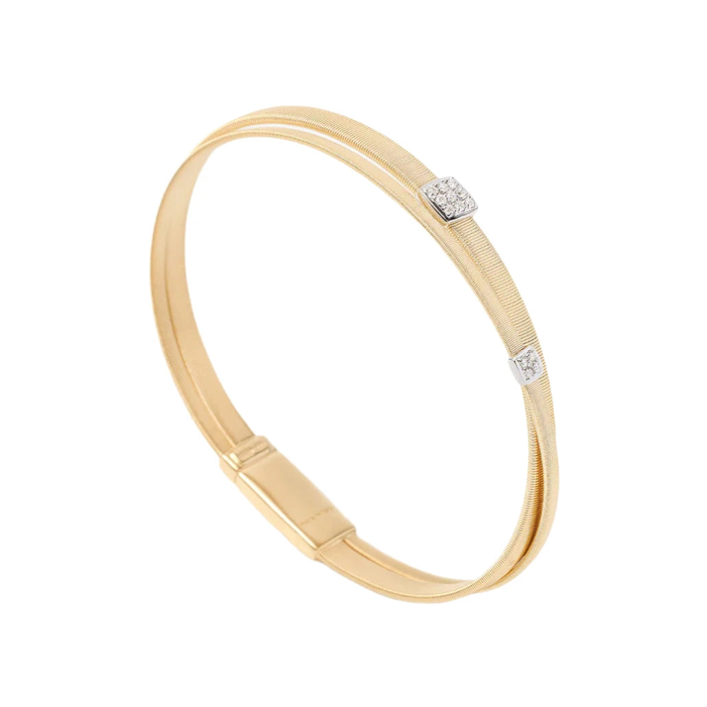 Marco Bicego® 'Masai' Yellow Gold Crossover Bracelet - Skeie's Jewelers