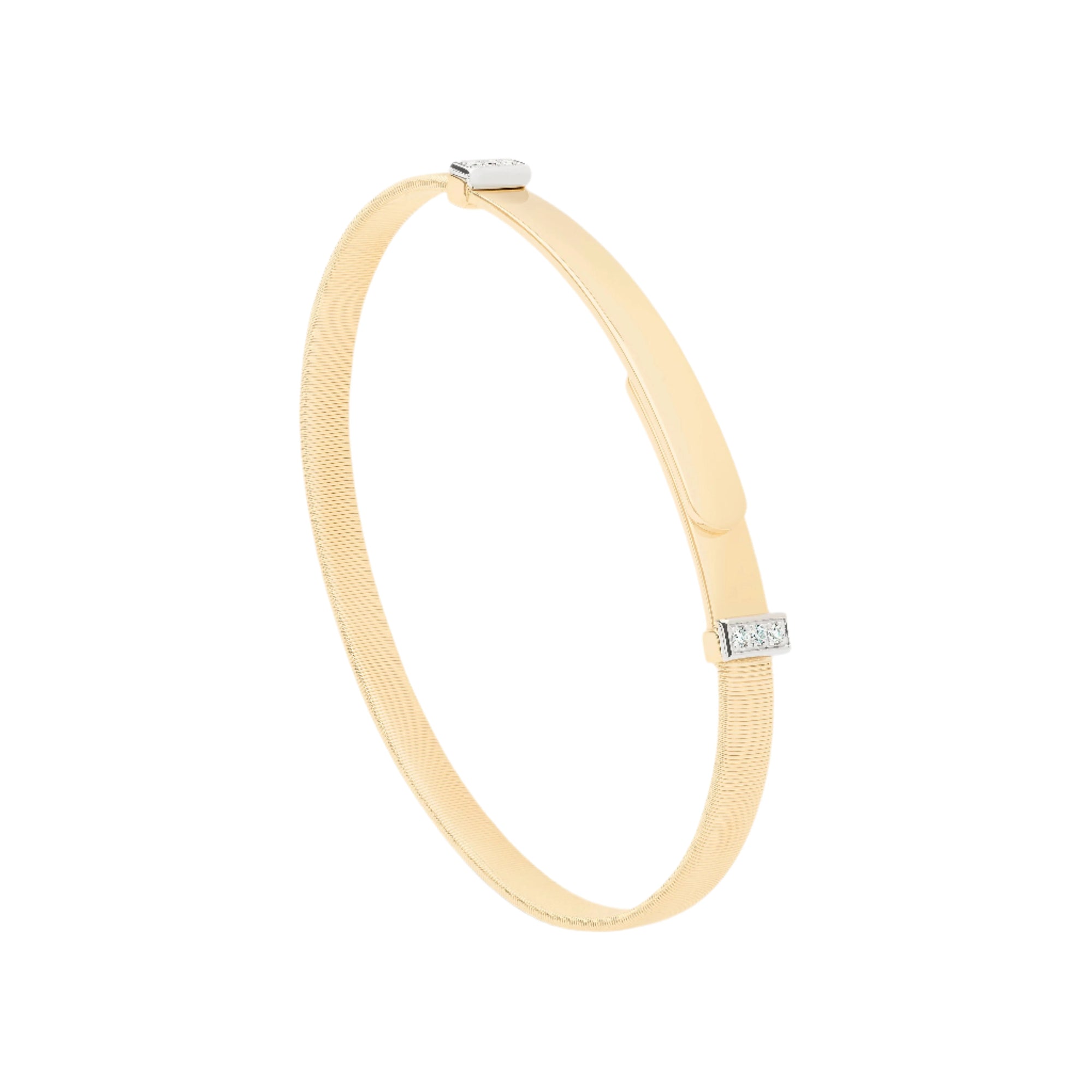 Marco Bicego Coil Bangle Bracelet With Diamond Pavé - Skeie's Jewelers