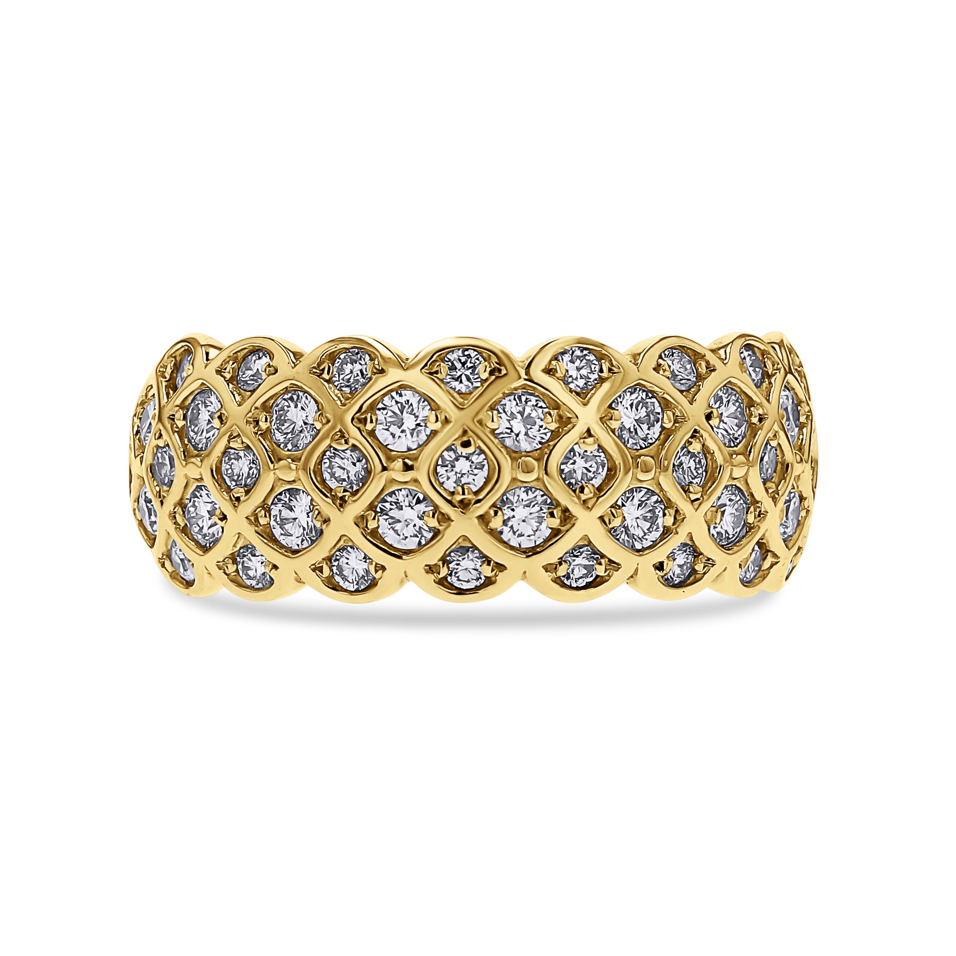 Five-Row Diamond Lattice Ring - Skeie's Jewelers