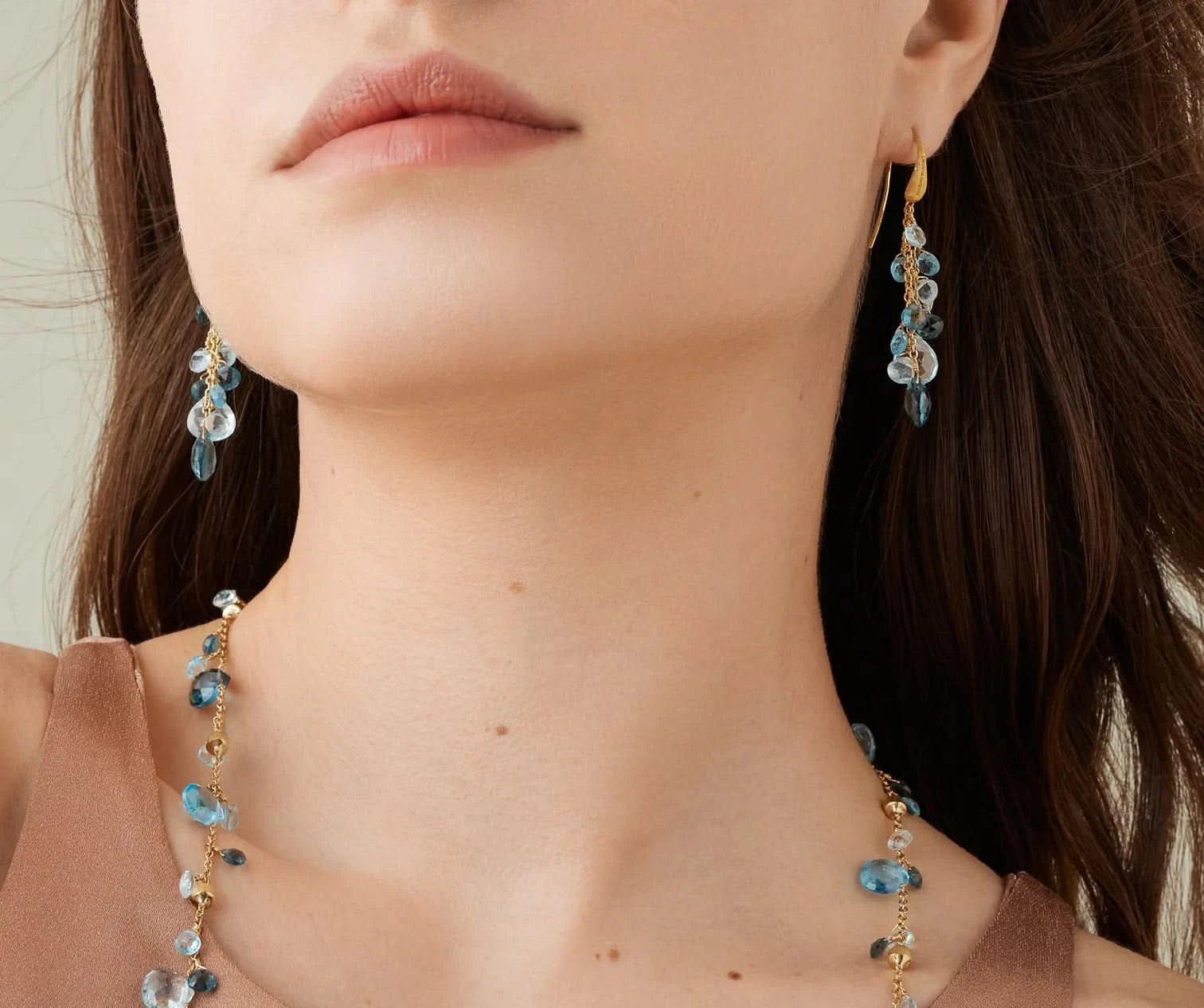 Marco Bicego Paradise Topaz Dangle Earrings - Skeie's Jewelers