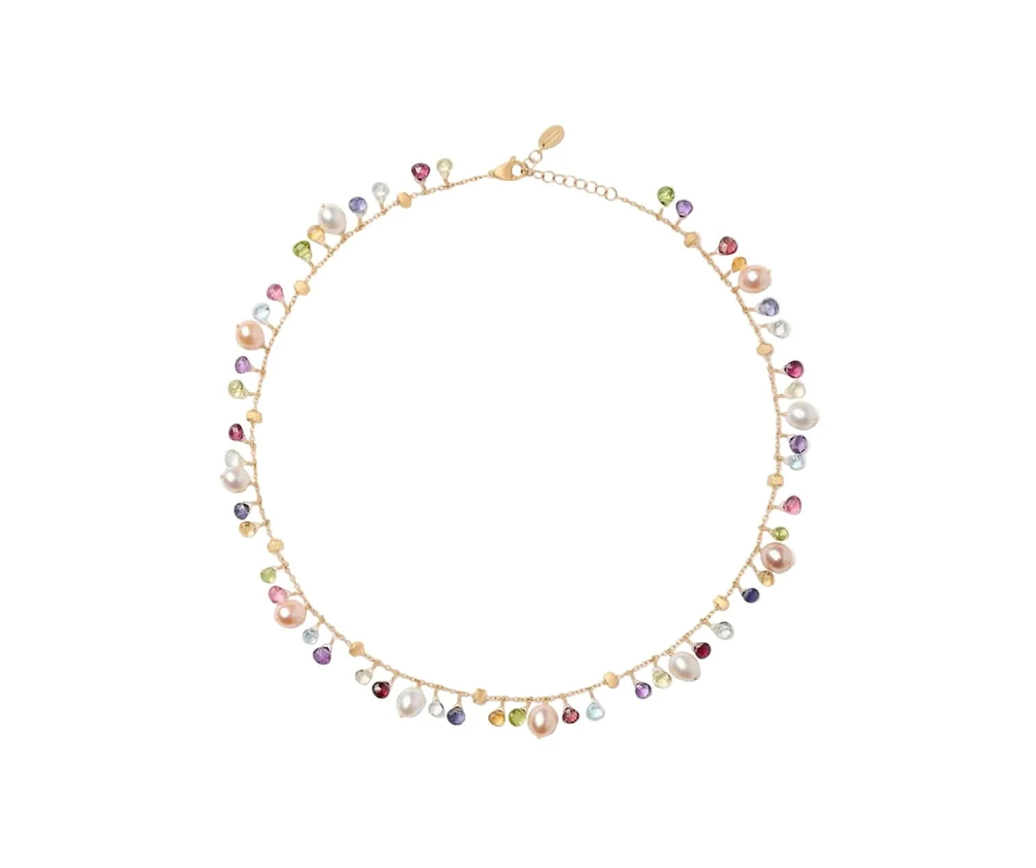 Marco Bicego Paradise 18K Yellow Gold Gemstone &amp; Freshwater Pearl Necklace