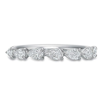 The Pear-Cut Diamond Band