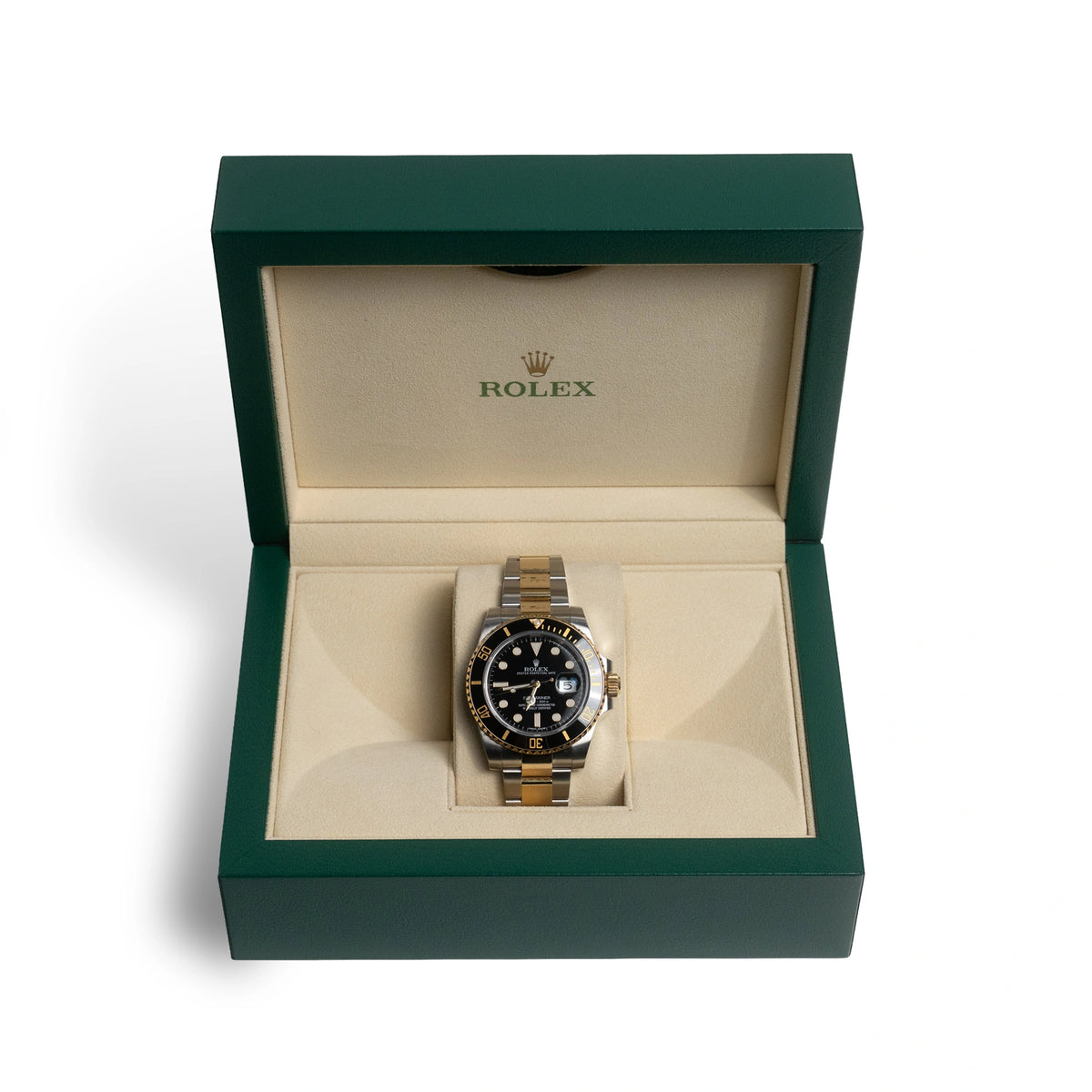 Pre-Owned Rolex Submariner Date 116613 Two-Tone Yellow Gold Steel Dive Watch 40mm