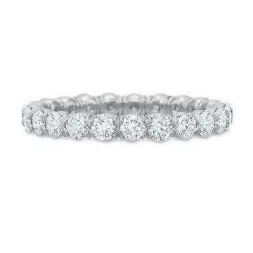 The Silk Prong Eternity Diamond Band