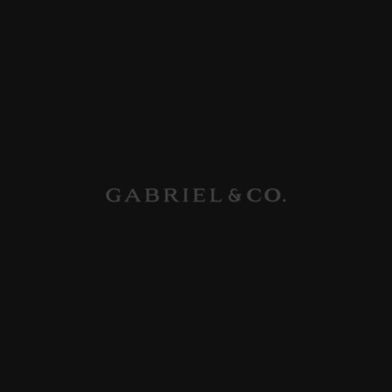 Gabriel & Co. Yellow Gold Bujukan Stackable Diamond Ring