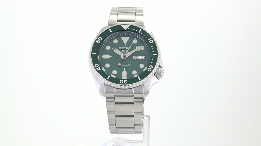 Seiko 5 Sports SRPD61 Green Dial Automatic Watch