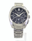 Seiko Astron SSH065 Solar Titanium Dual Time Blue Dial Watch