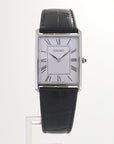 Seiko Essentials SWR049 Rectangular White Dial Dress Watch