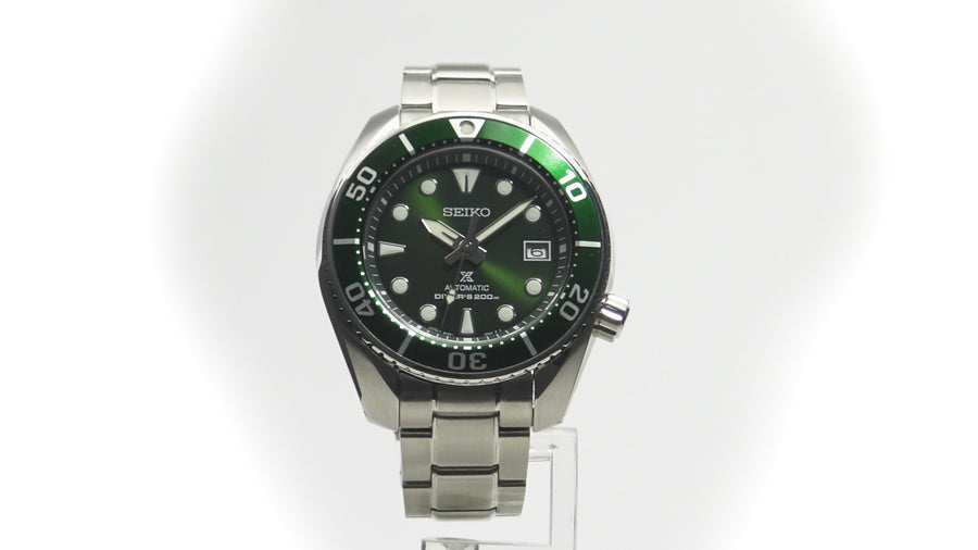 Seiko Men's SPB103  Prospex 'Sumo' Green Dial 45mm Watch