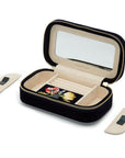 WOLF 1834 "Zoe" Travel Zip Case Indigo - Skeie's Jewelers