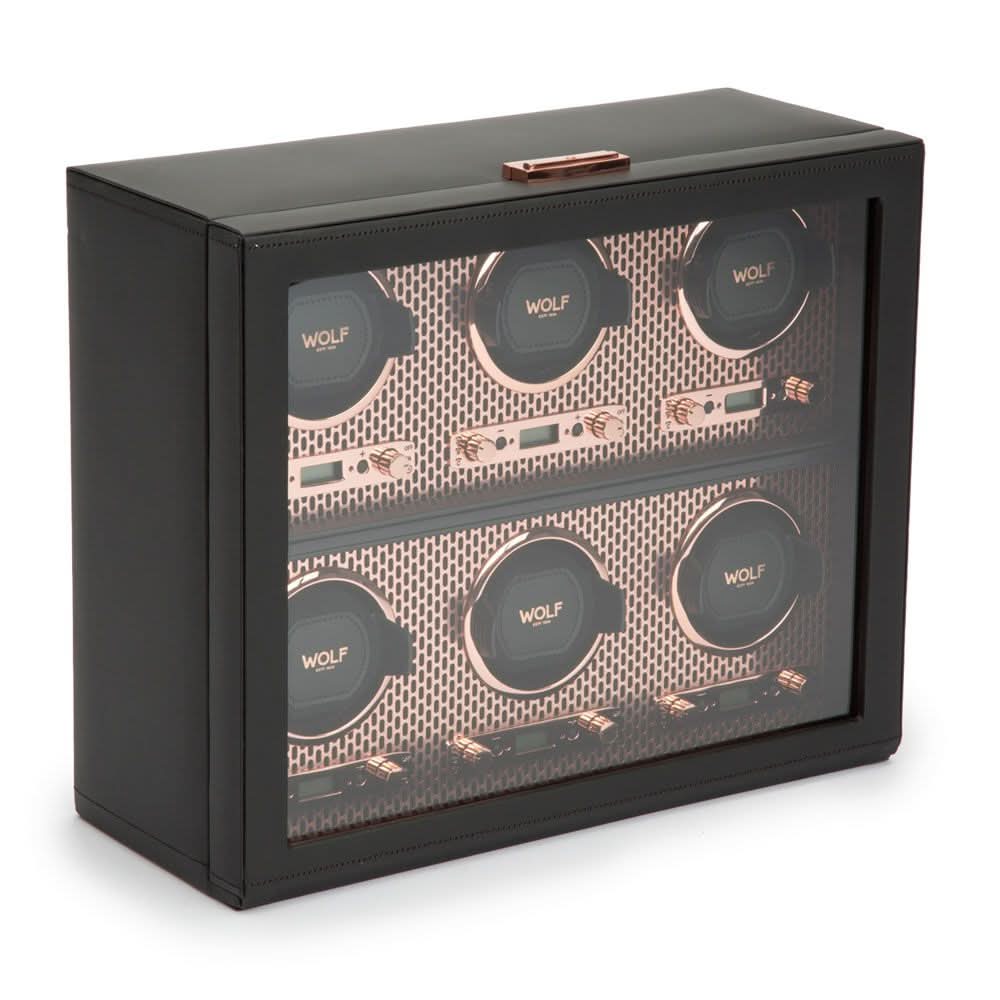 WOLF Axis 6 Piece Watch Winder - Skeie's Jewelers