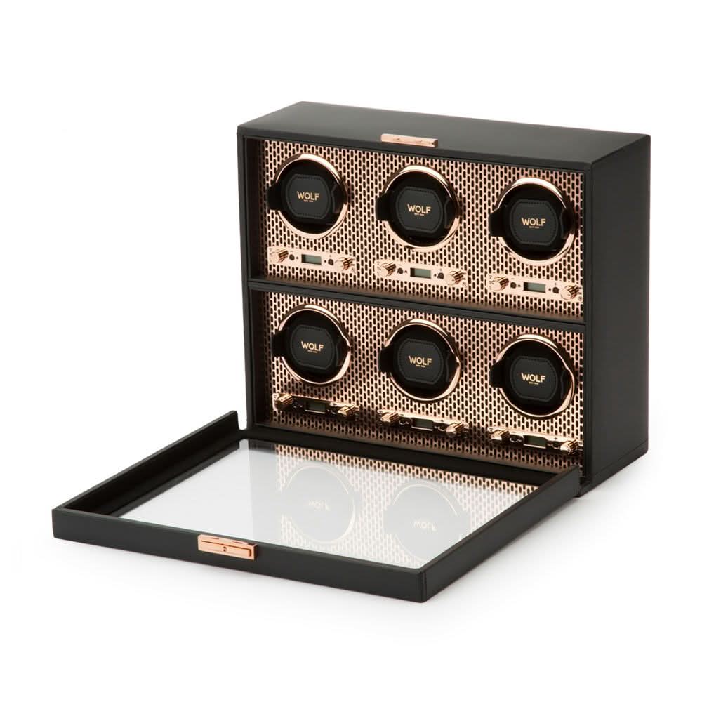 WOLF Axis 6 Piece Watch Winder - Skeie's Jewelers
