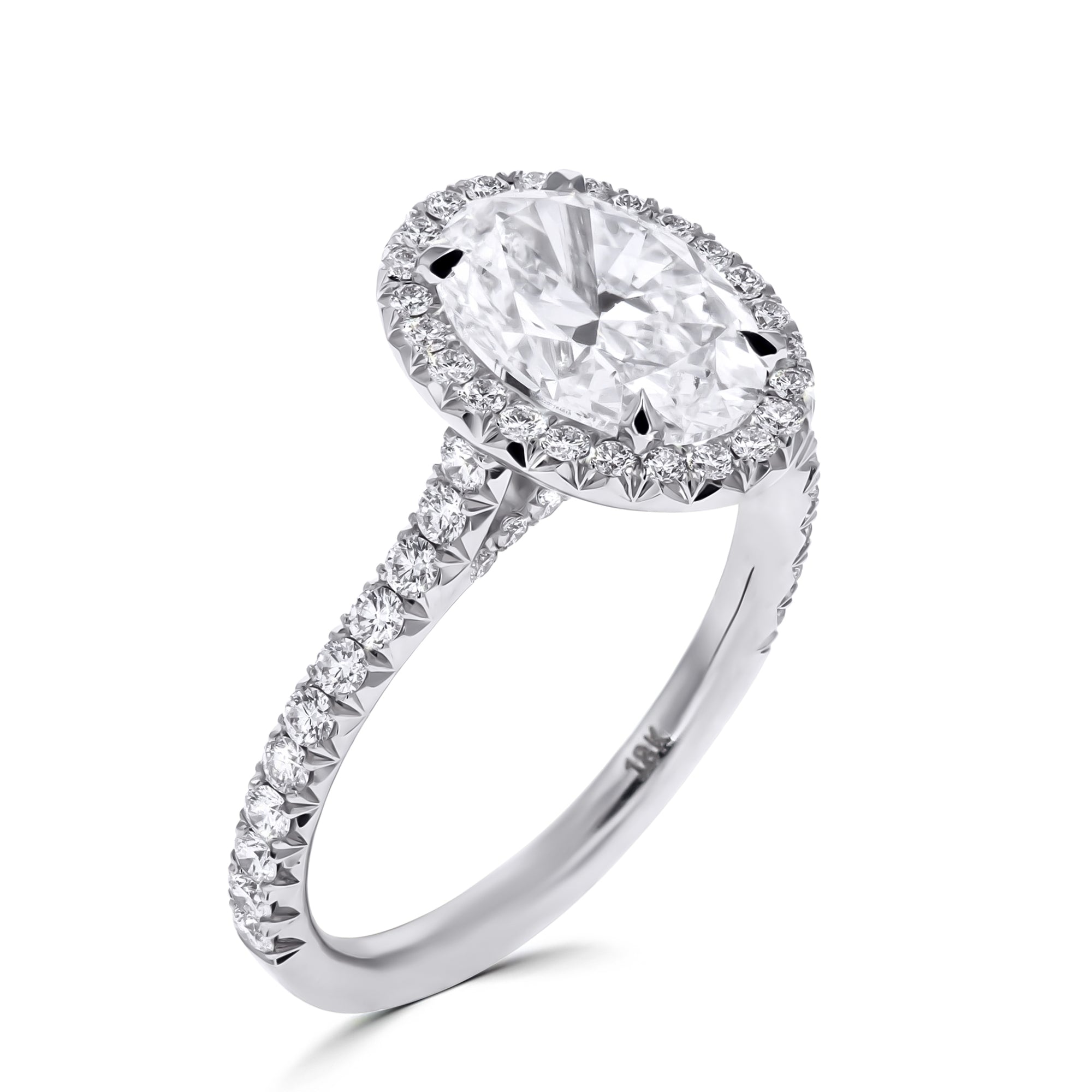 The Rahaminov Oval-Cut Halo Engagement Ring - Skeie's Jewelers