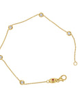 Roberto Coin 5-Diamond Station Bracelet - Skeie's Jewelers