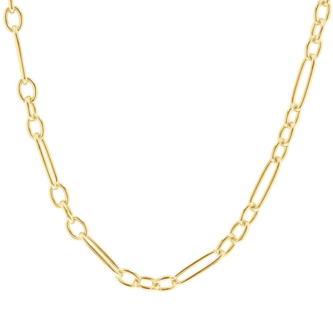 Roberto Coin Alternating Oval Link Chain Necklace - Skeie's Jewelers